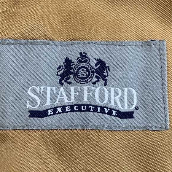 Stafford Executive 100% Camel Hair Sport Coat Blazer Jacket Size 44R - Picture 6 of 16